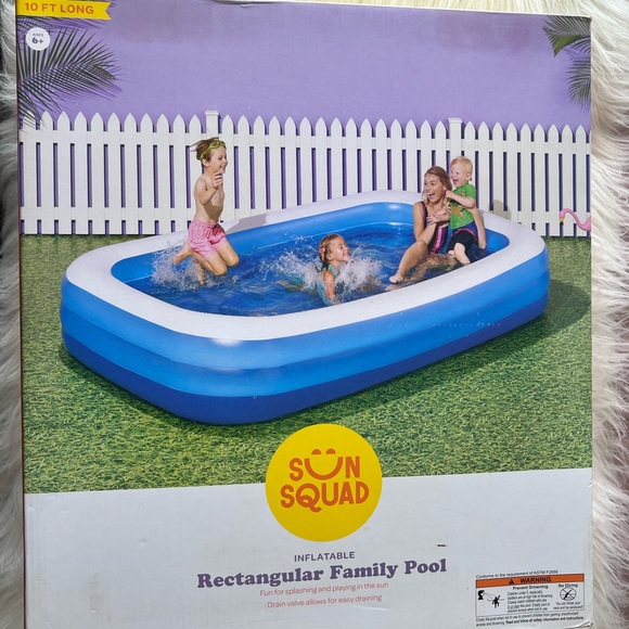 Sun Squad Inflatable Rectangular Family Pool - Picture 1 of 1